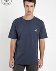 Polera manga corta hombre Oso flojo azul - Algodón orgánico - Frøens