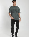 Polera manga corta hombre Punta de lobos verde - Algodón orgánico - Frøens