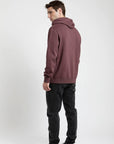Polerón hombre Hoodie burdeo - Algodón orgánico - Frøens