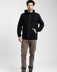 Poleron hombre Texture negro - Frøens