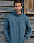 Polerón hombre Cedro azul - Algodón orgánico