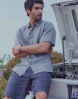 Short hombre ellis azul