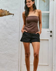 Short mujer Cabo negro - Lino - Frøens