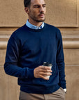 Label - Chaleco hombre nápoles azul