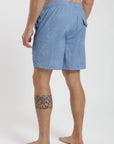 Traje de baño hombre classic roses celeste Froens