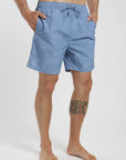Traje de baño hombre classic roses celeste Froens