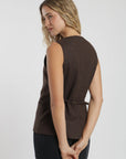 Vest mujer olivia café Froens