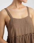 Vestido corto Camelia camel - Frøens