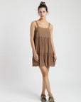 Vestido corto Camelia camel - Frøens