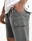 Short hombre Travel gris - Algodón orgánico - Frøens