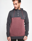 Polerón hombre Hoodie Bahía burdeo