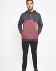 Polerón hombre Hoodie Bahía burdeo