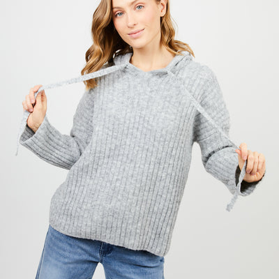 Chaleco mujer Hoodie gris