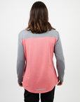 Polera manga larga mujer MTB rosado - Poliéster reciclado - Frøens