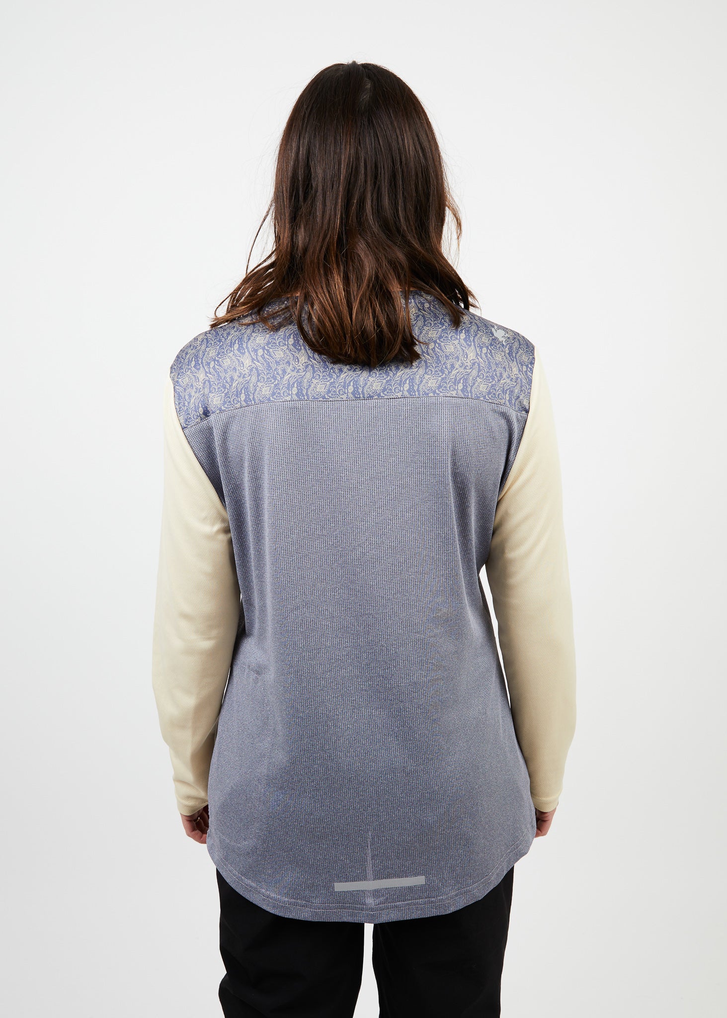 Polera manga larga mujer MTB gris Poliéster reciclado – Froens