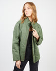 Chaqueta mujer Bomber Quilted verde