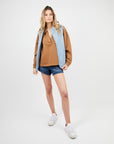 Chaqueta mujer sin mangas celeste - Frøens