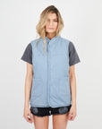 Chaqueta mujer sin mangas celeste - Frøens