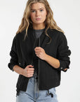 Chaqueta mujer Brisas grafito - Lino - Frøens