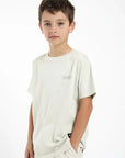 Polera manga corta kids Bote beige - Algodón orgánico