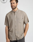 Camisa manga corta Tile Camel