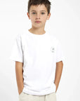 Polera manga corta kids Palmera blanco - Algodón orgánico
