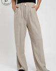 Pantalón mujer Palazzo beige