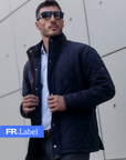 Label - Chaqueta hombre Quilted negro