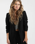 Chaqueta mujer blazer Alondra negro - Lino