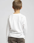 Polera manga larga kids Pez blanco
