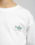 Polera manga larga kids Pez blanco