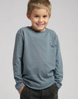 Polera manga larga kids Rana azul