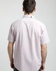 Camisa manga corta texture rosado - Algodón orgánico