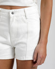 Short mujer jeans blanco