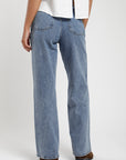 Jeans mujer Pinzas celeste