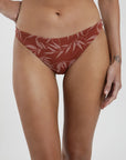 Bikini bottom Praia terracota - Poliéster reciclado