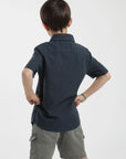 Camisa manga corta kids Classic azul - Algodón orgánico - Frøens