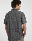 Camisa manga corta Floral grafito - Algodón orgánico