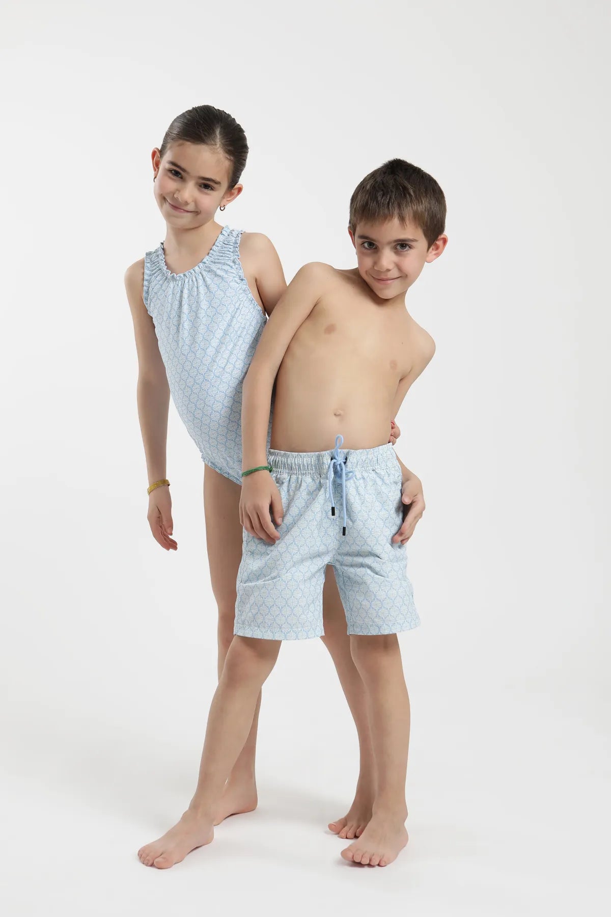 Traje de Baño girl Classic Vintage celeste