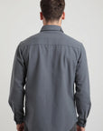 Camisa manga larga hombre Classic gris