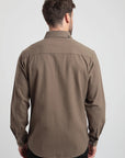 Camisa manga larga hombre Classic olivo - Algodón orgánico