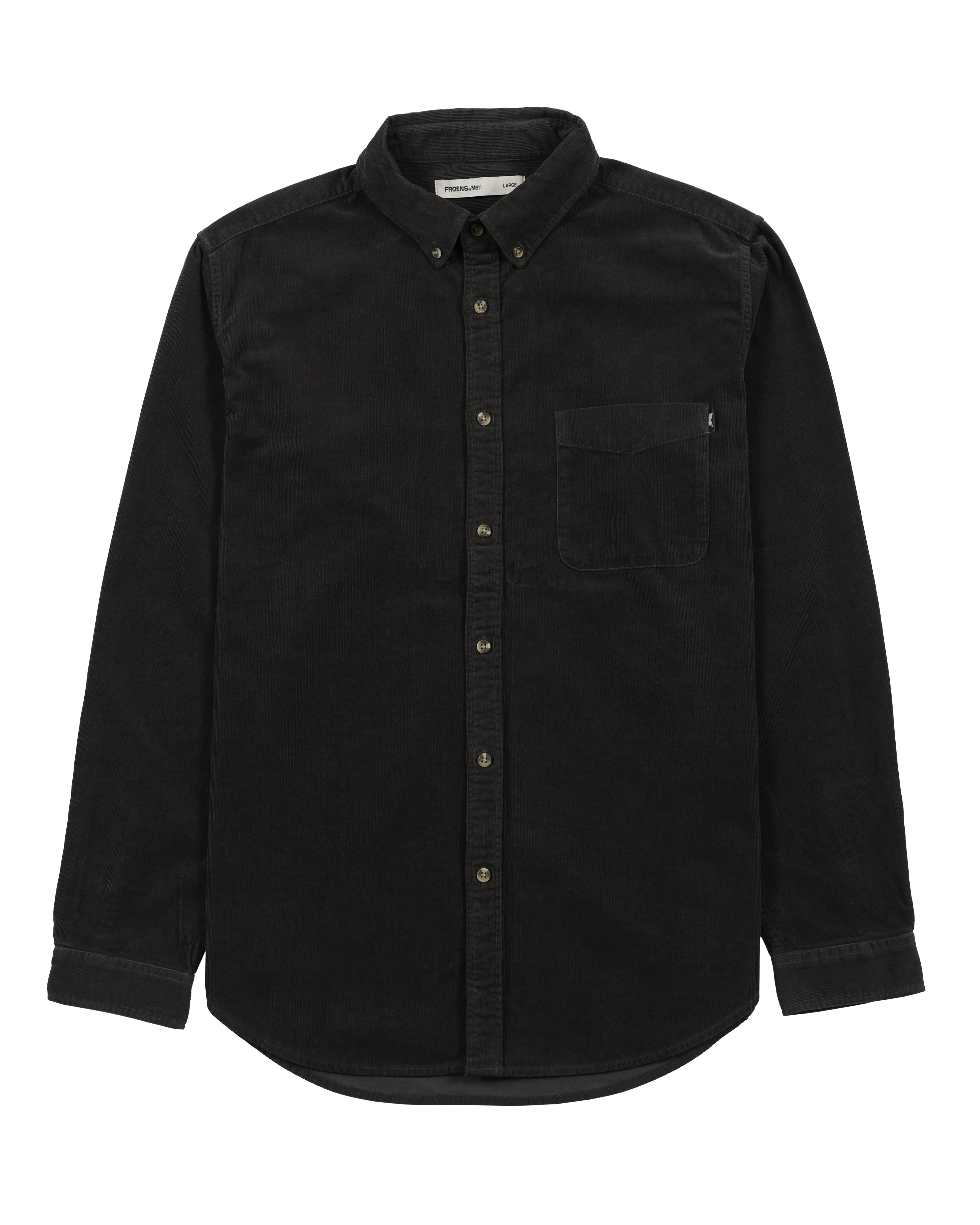 Camisa manga larga Corduroy grafito - Algodón orgánico - Frøens