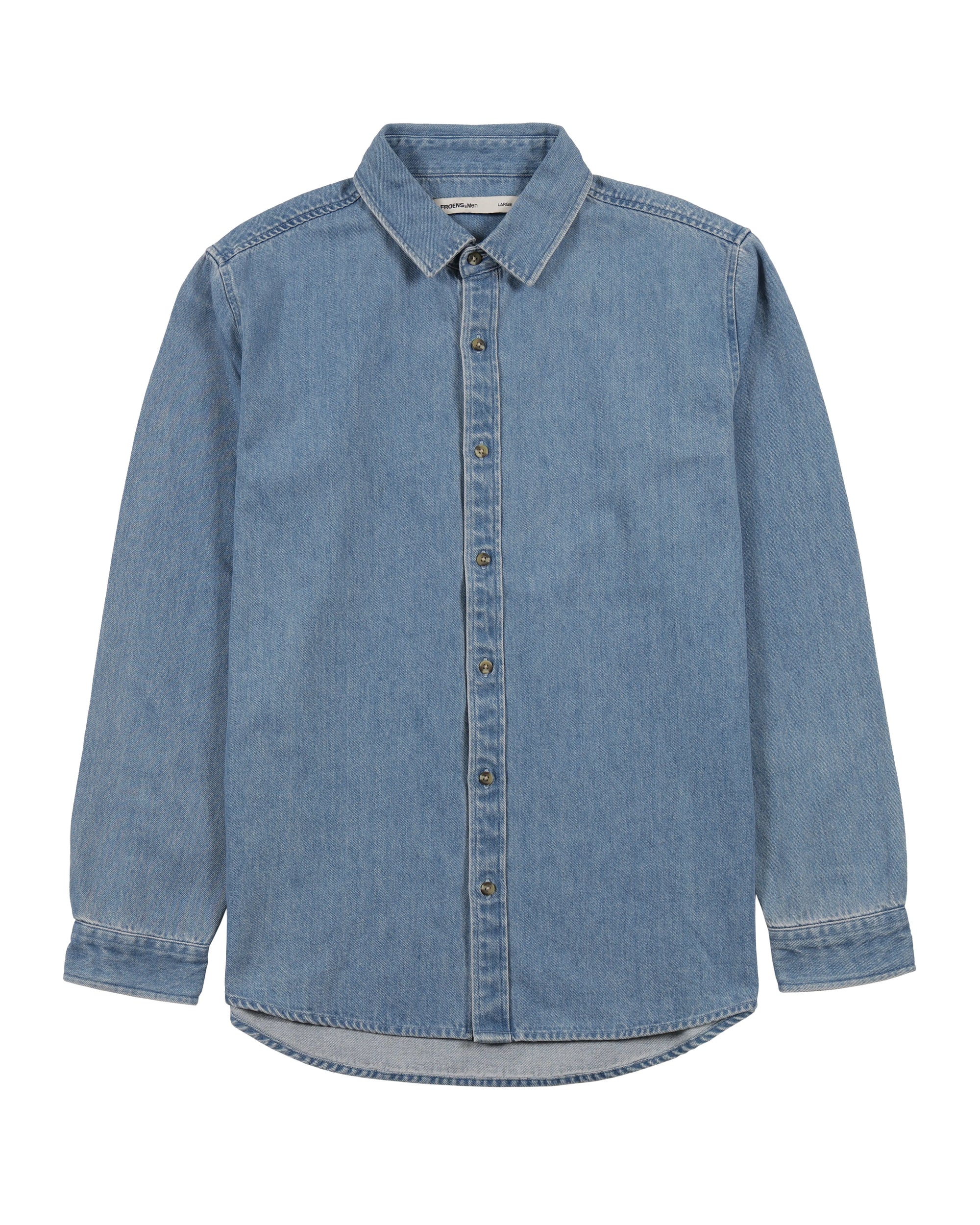 Camisa manga larga Denim azul