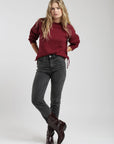 Chaleco mujer Elqui burdeo - Algodón orgánico