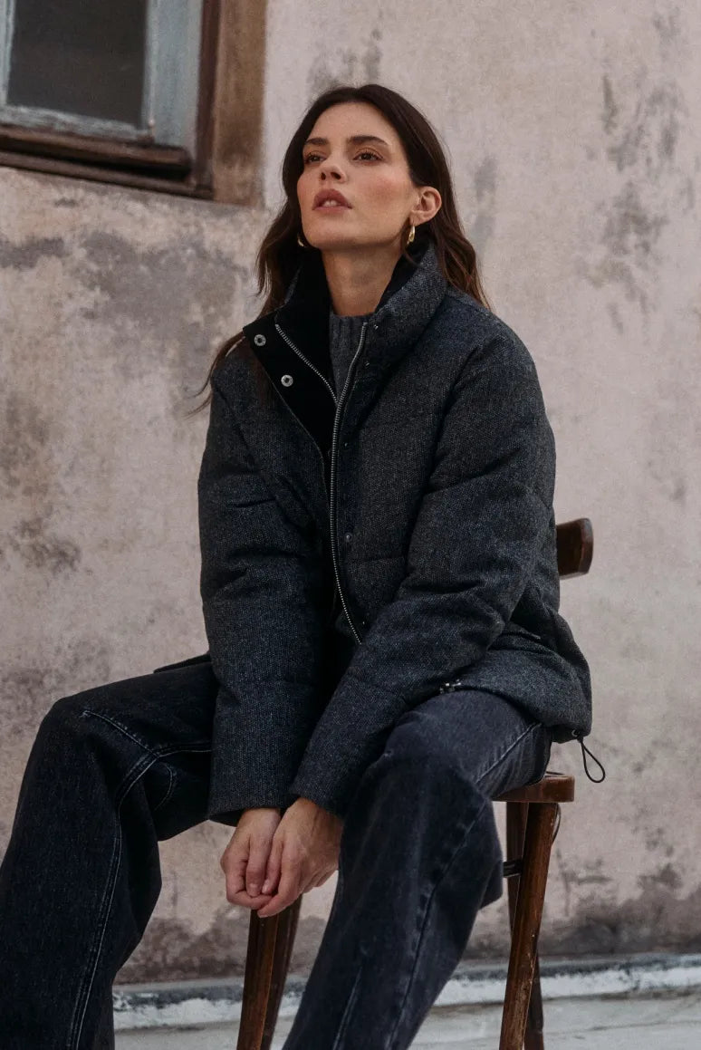 Chaqueta mujer Mila grafito - Lana
