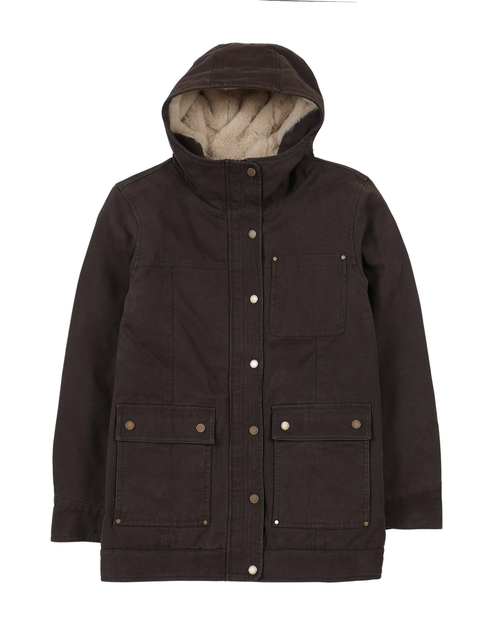 Chaqueta mujer Niebla café