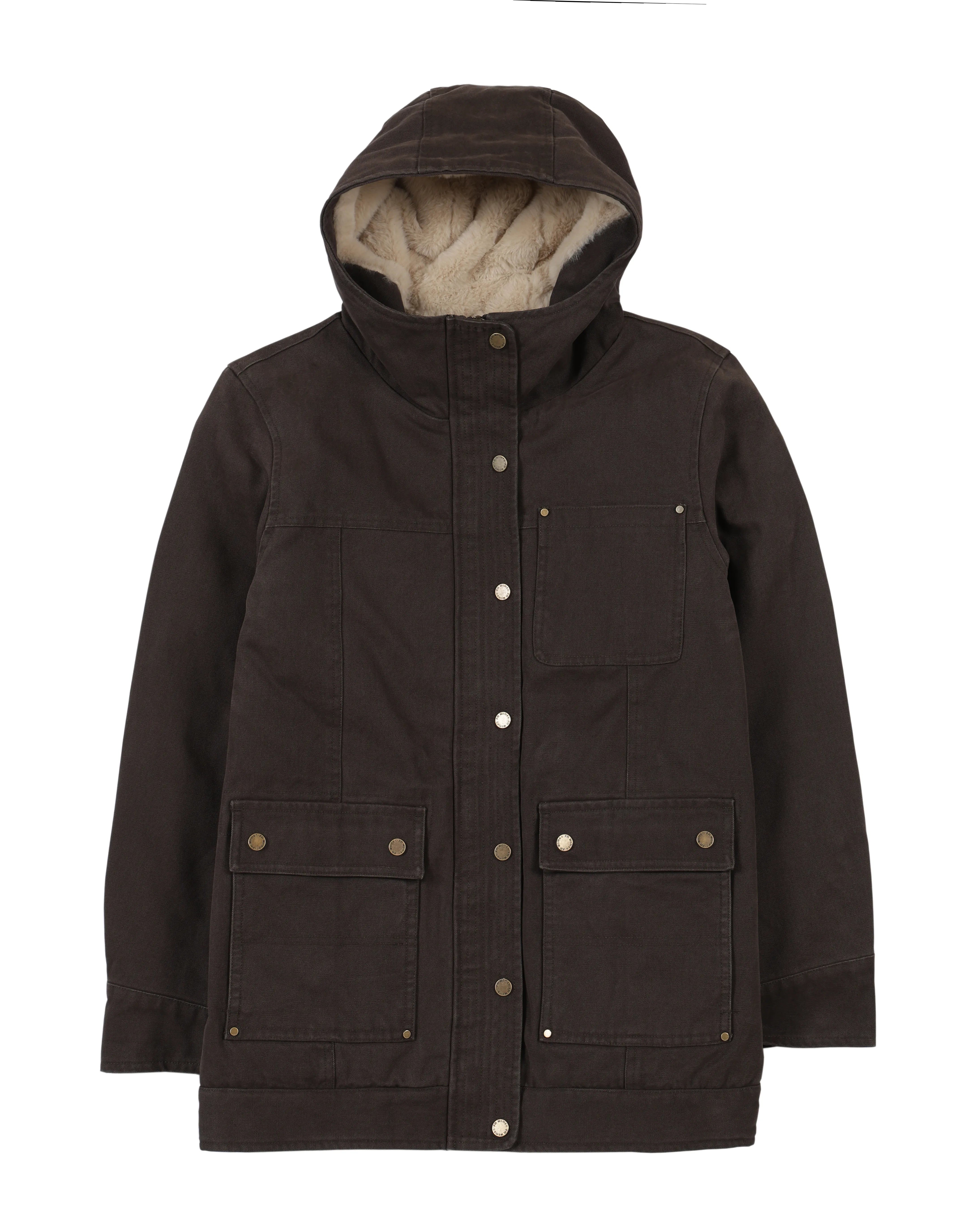 Chaqueta mujer Niebla café