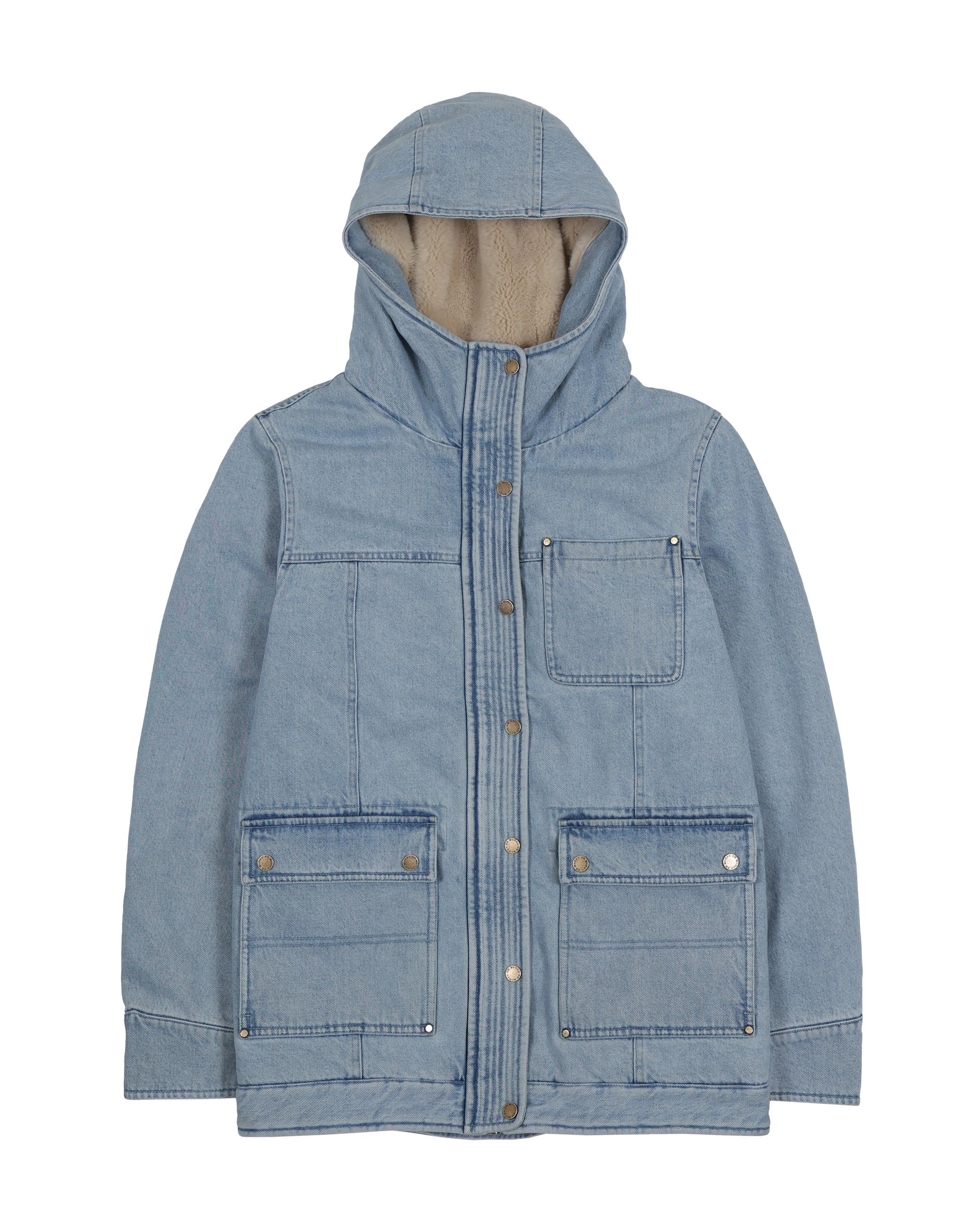 Chaqueta mujer Niebla azul - Algodón orgánico - Frøens