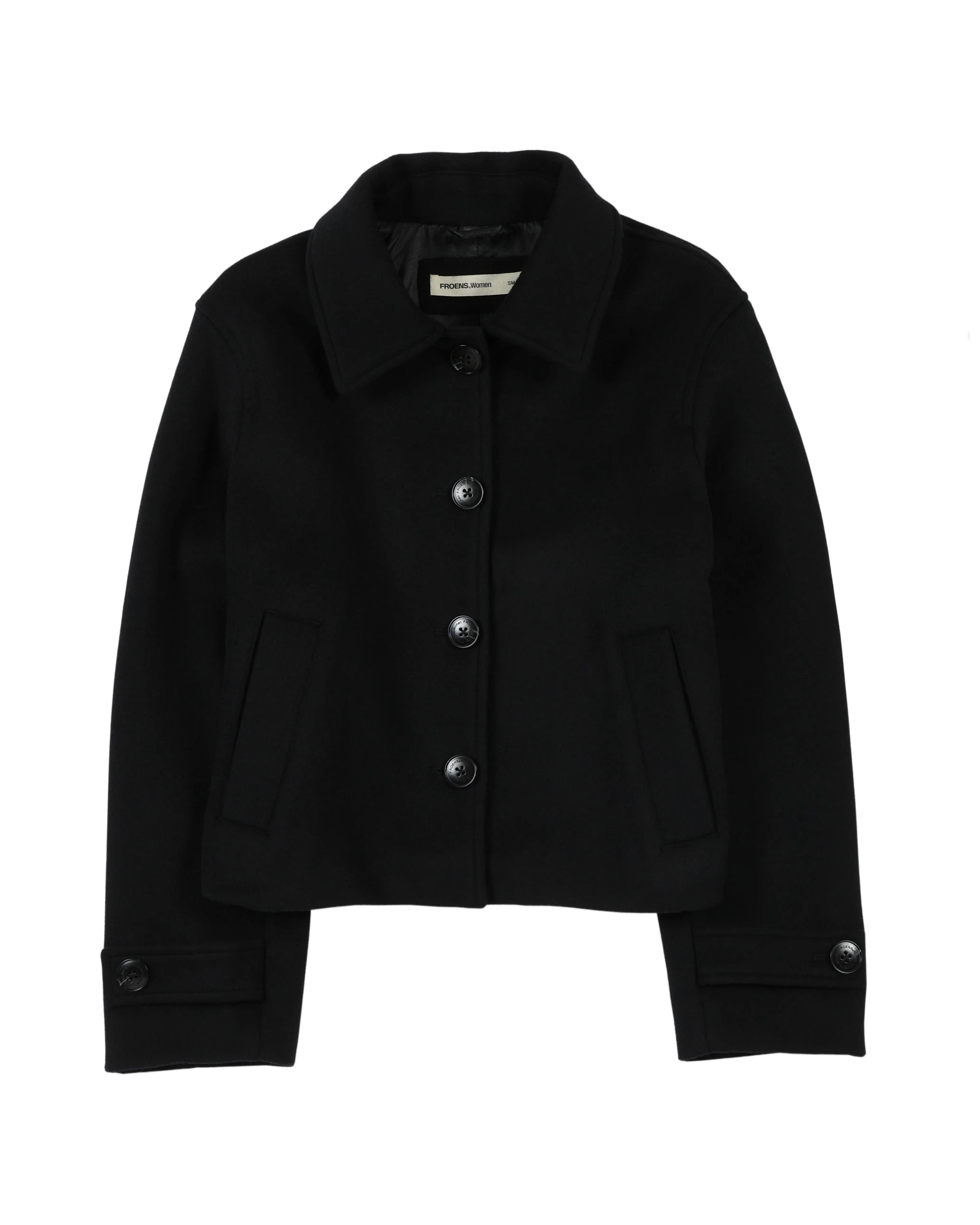Chaqueta lana mujer Vera negro - Lana