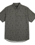 Camisa manga corta Hawaii olivo - Algodón orgánico